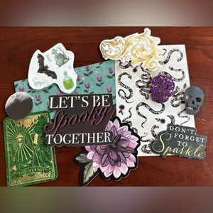 Halloween Scrapbook Mixed-Media Ephemera Junk Journal Lot